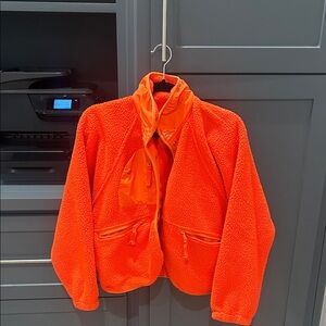 Free People Sherpa jacket orange
